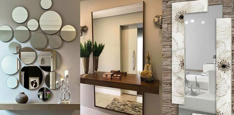  از این نوع از آینه‌ها به عنوان یک پوشش برای دیوار فضای داخلی خانه‌ها یا ویلاها استفاده می‌شود.